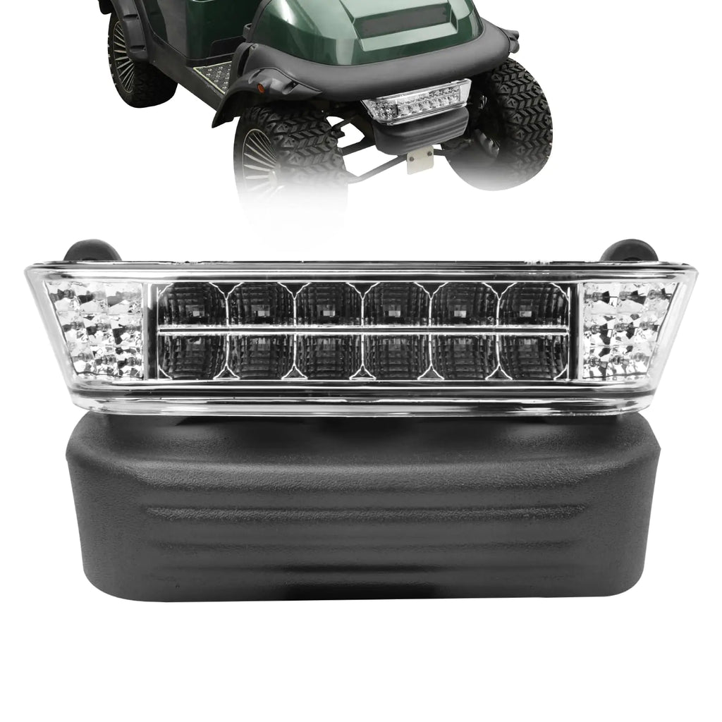PZWLI Upgrade Golf Cart Headlight Kit for Club Car Precedent 2004-UP Golf Cart Front LED Light Kit with Bumper Replacement for Club Car Precedent Gas&Electric