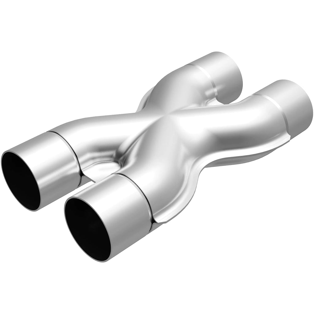 MagnaFlow Performance Exhaust Tru-X Crossover X-Pipe 10790: 2.25"/2.25" Inlet/Outlet Stainless Steel
