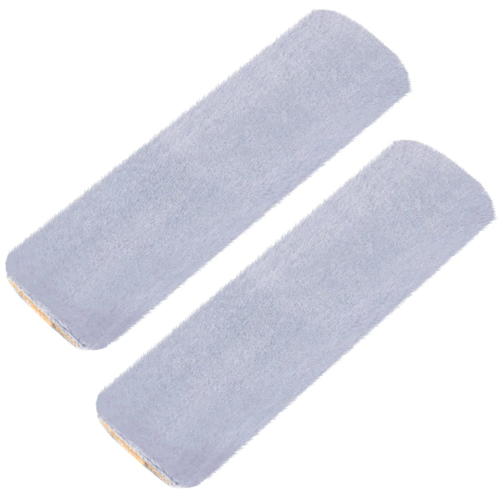 AOMIG 2 Pcs Car Seat Belt Cover Pad Auto Seatbelt Cushio Shoulder Pads Soft Wool Plush Seat Belt Cover Pad for Kids Adults Women Men Universal Car Accessories Safety Seat Belt (Medium Plush/Grey)