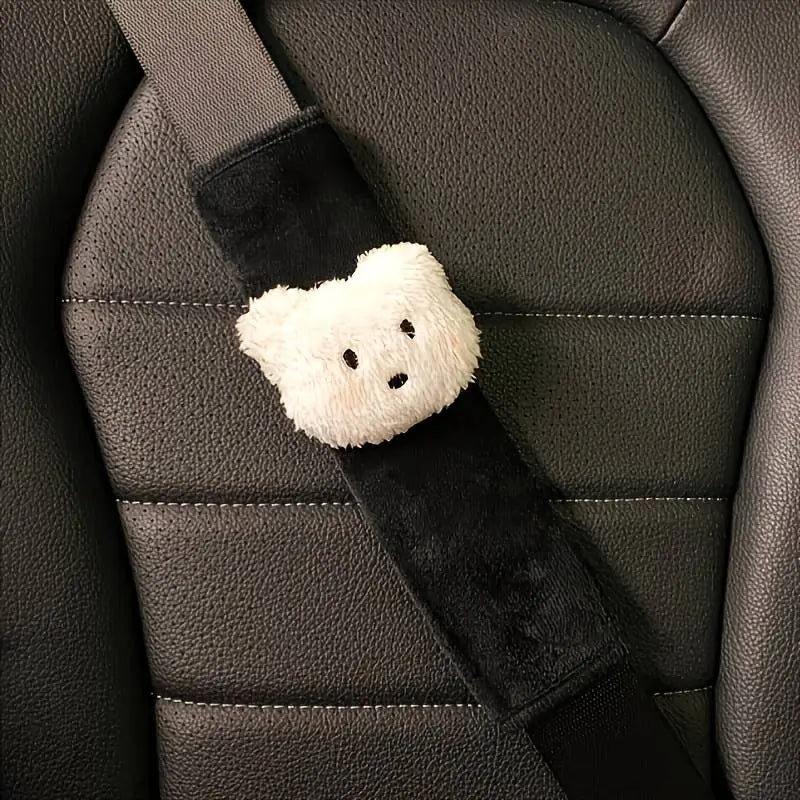 Soft and Cute Car Seat Belt Shoulder Protectors (1 Pair)