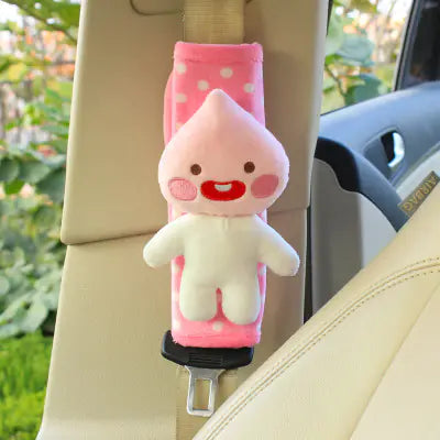 Cute Plush Cartoon Car Seat Belt Shoulder Pads for Kids