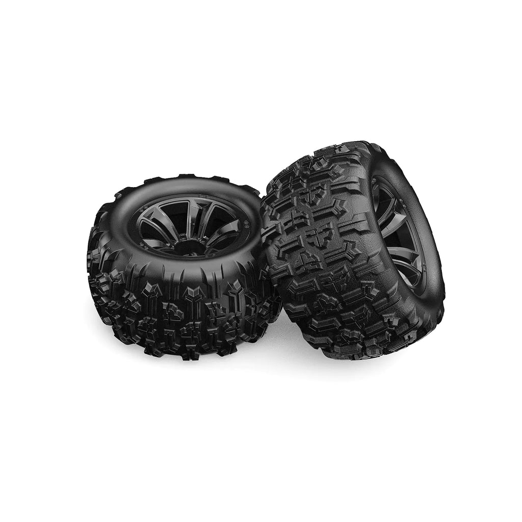 HYPER GO 16300 1:16 Scale RC Car Accessories Wheels Spare Parts RC Vehicle Wheels & Tire Sets for H16SC & H16DR & H16BM & H16GT (Pair)