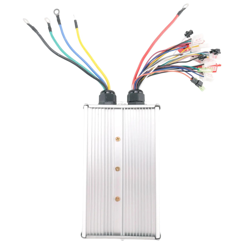 Jkjhbhged 48V 60V 72V 84V 3000W Intelligent Brushless Controller E-Bike Brushless Motor Controller for Electric Bicycle Scooter silver