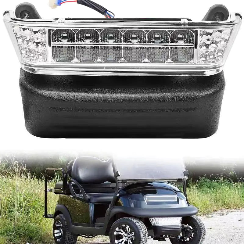 ZOOMYIN Upgrade Club Car Precedent Golf Cart LED Head Light Kit Golf Cart Headlight Kit with Bumper for Club Car Precedent Replacement or Upgrade for 2004-UP Golf Carts