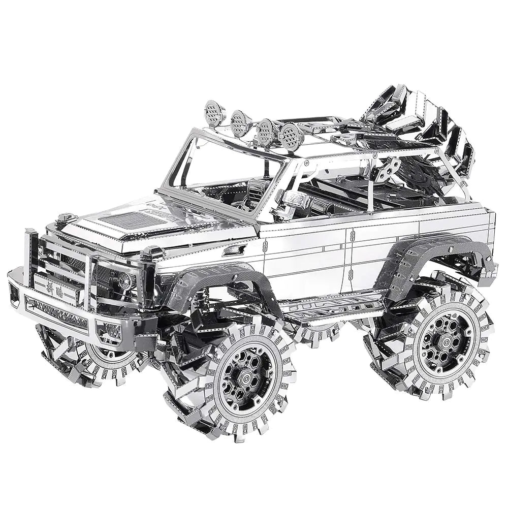 Piececool 3D Metal Puzzle SUV Car Model Kits Vehicle Car Models Building Kit Brain Teaser 3D Puzzle Toys DIY Craft Kits Birthday for Teens Men Women 157 Pcs