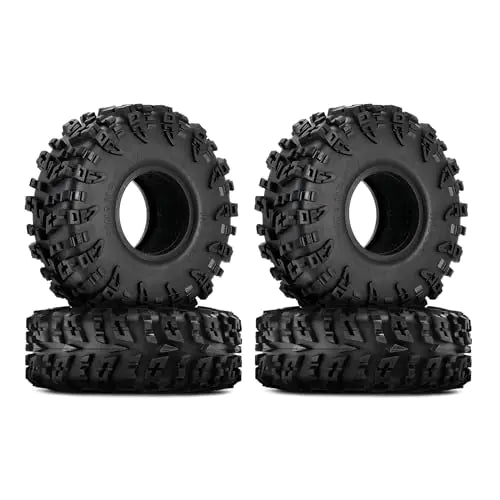 INJORA 1.9" S3 Swamp Claw Tire - Mud Terrain Wheel Tires for FCX10 1/10 RC Crawler Car Upgrade 120 * 42mm