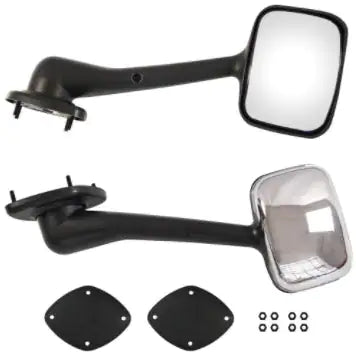 Pair Of Hood Mirrors Kit Truck Driver Left And Passenger Side Pair Chrome Cover
