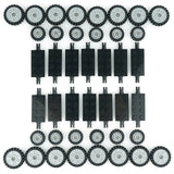City Car Wheels Tires Axles Kits Set 70pcs Vehicle Truck Parts Classic Pieces Accessories Bulk Bricks Sets Construction Toys