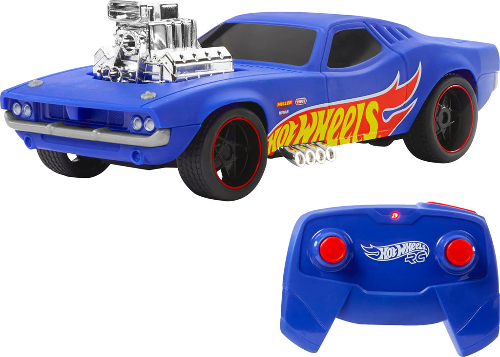 Hot Wheels Toy Car 1:16 Scale RC Rodger Dodger Remote-Control Vehicle Special 50th Anniversary Edition