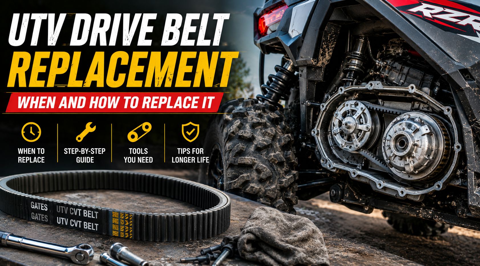 utv drive belt replacement