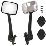 Pair Of Hood Mirrors Kit Truck Driver Left And Passenger Side Pair Chrome Cover