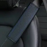 Car Seat Belt Shoulder Protector Pad - Fiber Leather