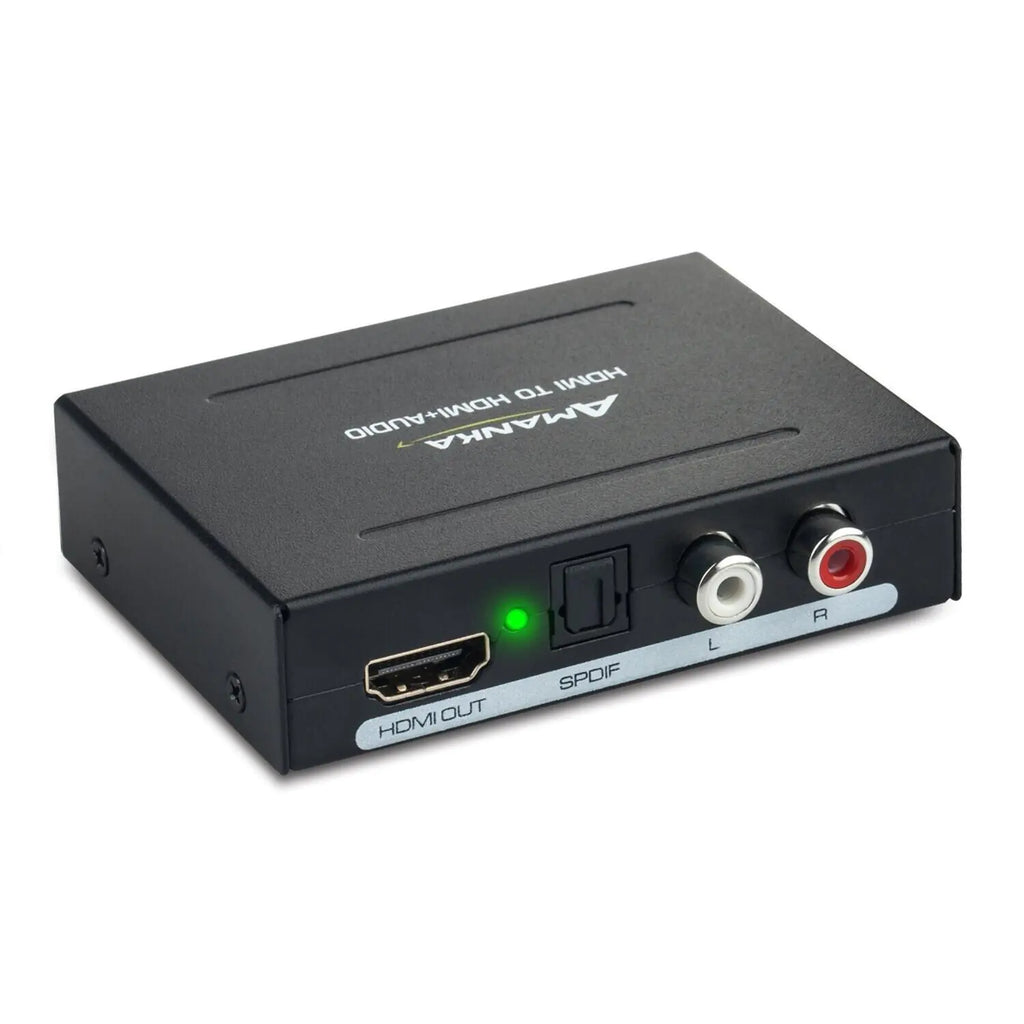 HDMI Audio Extractor 1080P HDMI to HDMI Digital Audio Optical Toslink SPDIF L/R Stereo Analog Audio Converter Splitter HDMI Audio Adapter for TV Box