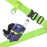 Vigorport Car Seat Travel Belt Car Seat Luggage Strap to Convert Kid Car Seat and Carry-on Luggage into Airport Stroller Carrier Metal Buckle