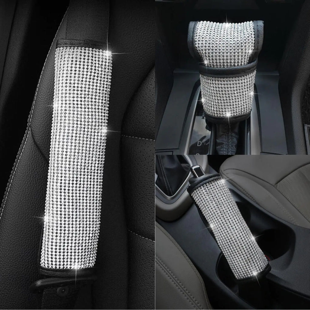 Car Interior Seat Belt Shoulder Pads and Gear Shift Set