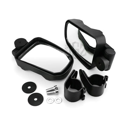 Aluminum Racing Side Mirrors, Adjustable Left and Right for UTV & SXS