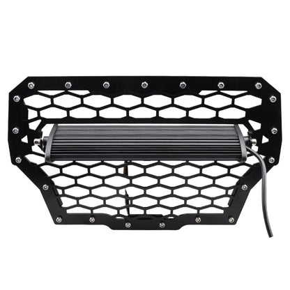 Front Mesh Grille with 11-Inch 50W LED Light Bar for Polaris RZR XP 1000 & RZR XP Turbo