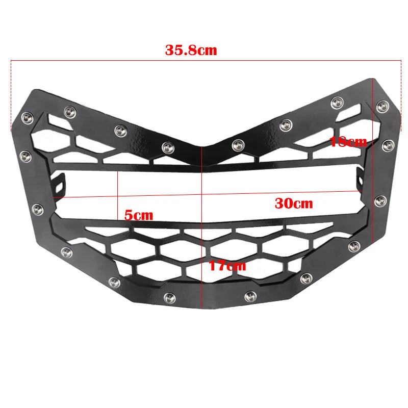 Stainless Front Grille with LED Light Bar for Can-Am Maverick X3 (2017–2026)