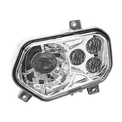 Chrome Black LED Headlight Kit, High/Low Beam (Pair) for Polaris RZR 570, RZR 900 & Ranger 570