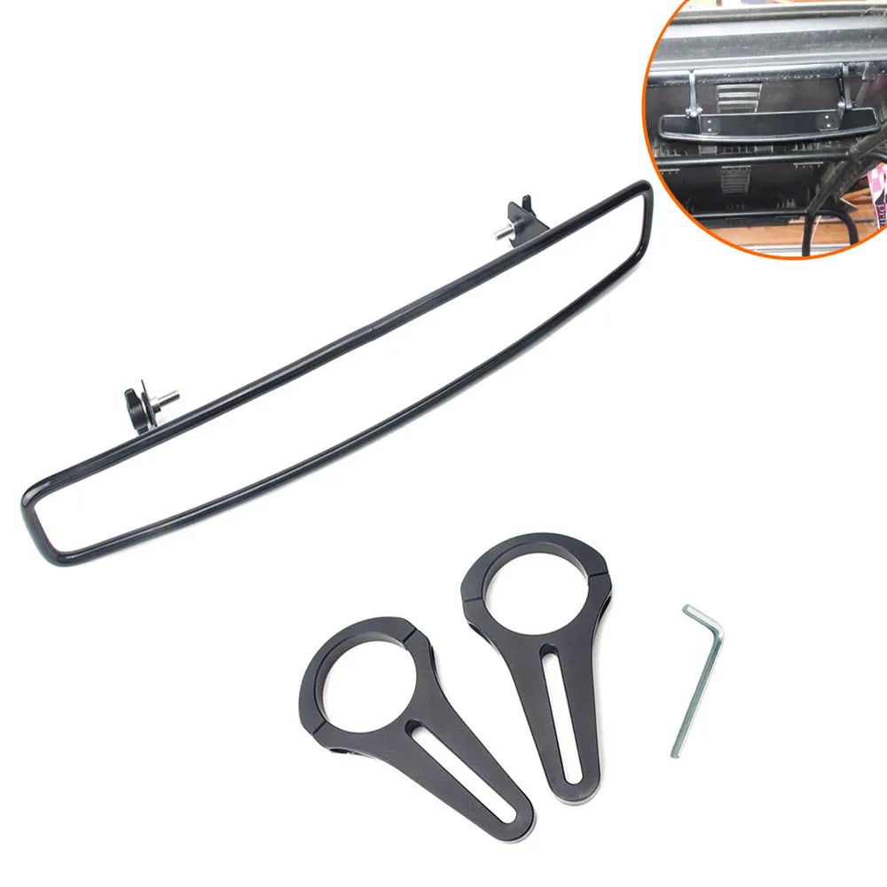 15-Inch Convex Rearview Mirror with 1.75-Inch Clamps for UTV & SXS