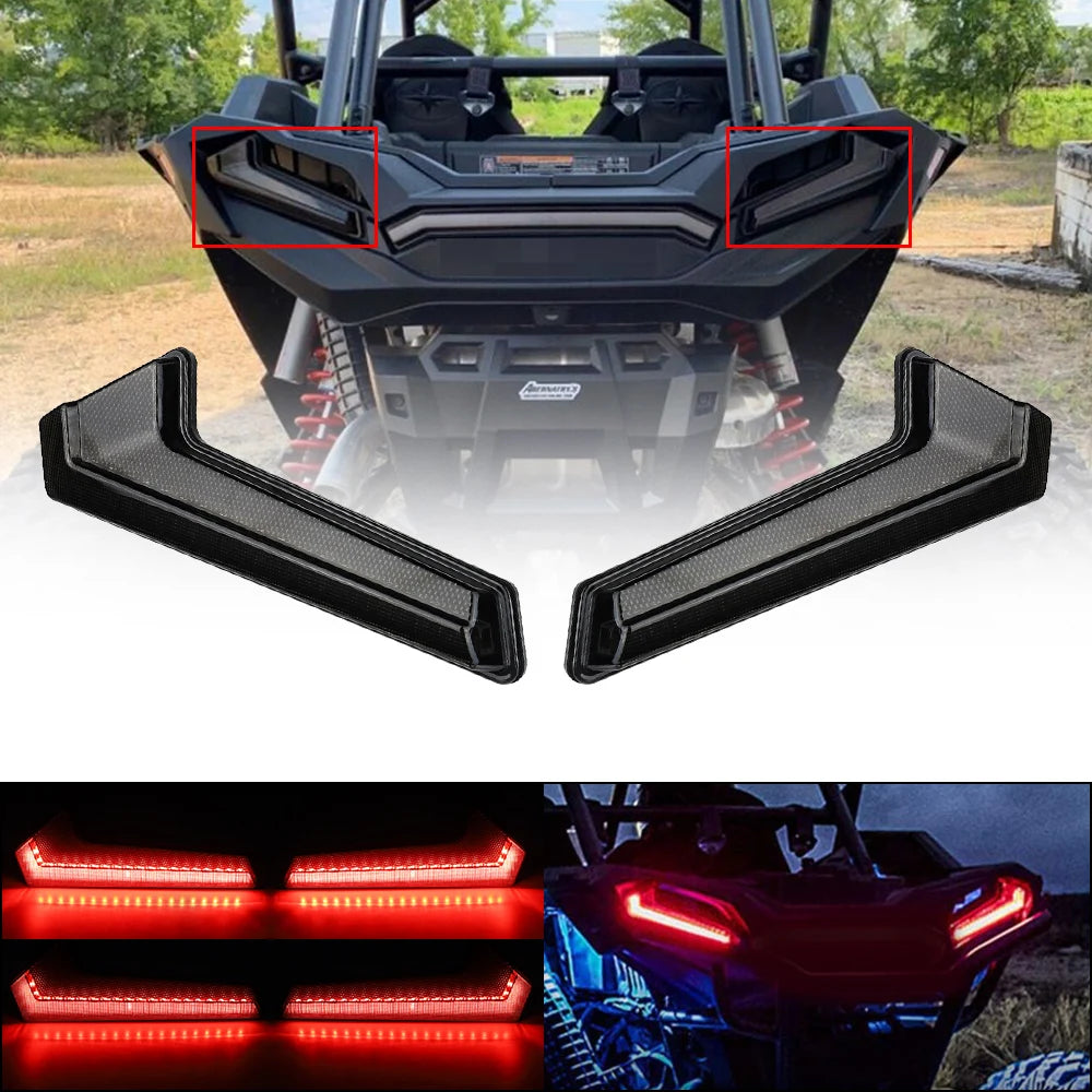 LED Tail Light Brake Lamps (Pair) for Polaris RZR XP Turbo (2016–2021)