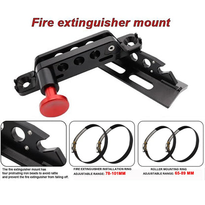 Aluminum Quick-Release Fire Extinguisher Mount for UTV & SXS
