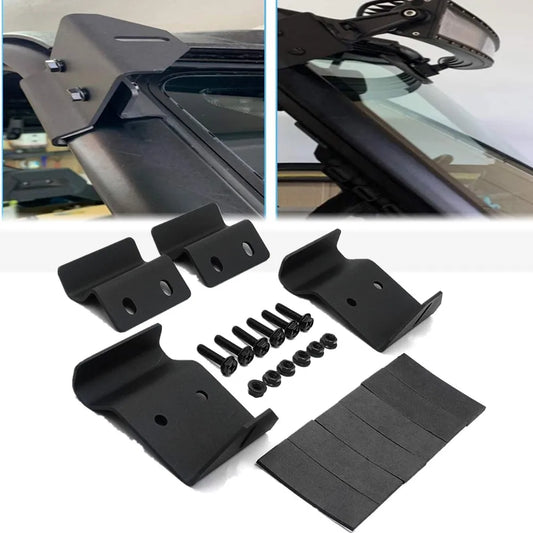 50-Inch Light Bar Upper Windshield Mounting Brackets for Polaris Ranger 570, Ranger XP 900 & Ranger XP 1000