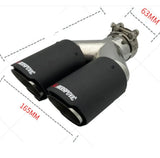 Double Tail Carbon Fiber Exhaust Pipe