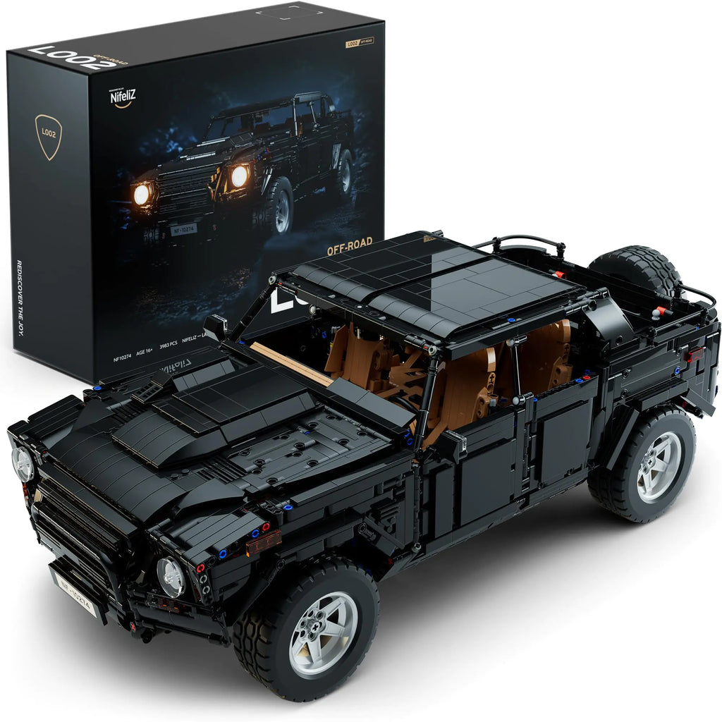 Nifeliz L002 Off-Road Car Building Set Collectible Truck Model and Gift for Adults and car Lovers Authentically Detailed Build and Display Model for Home or Office Décor (3983 PCS NF10274)