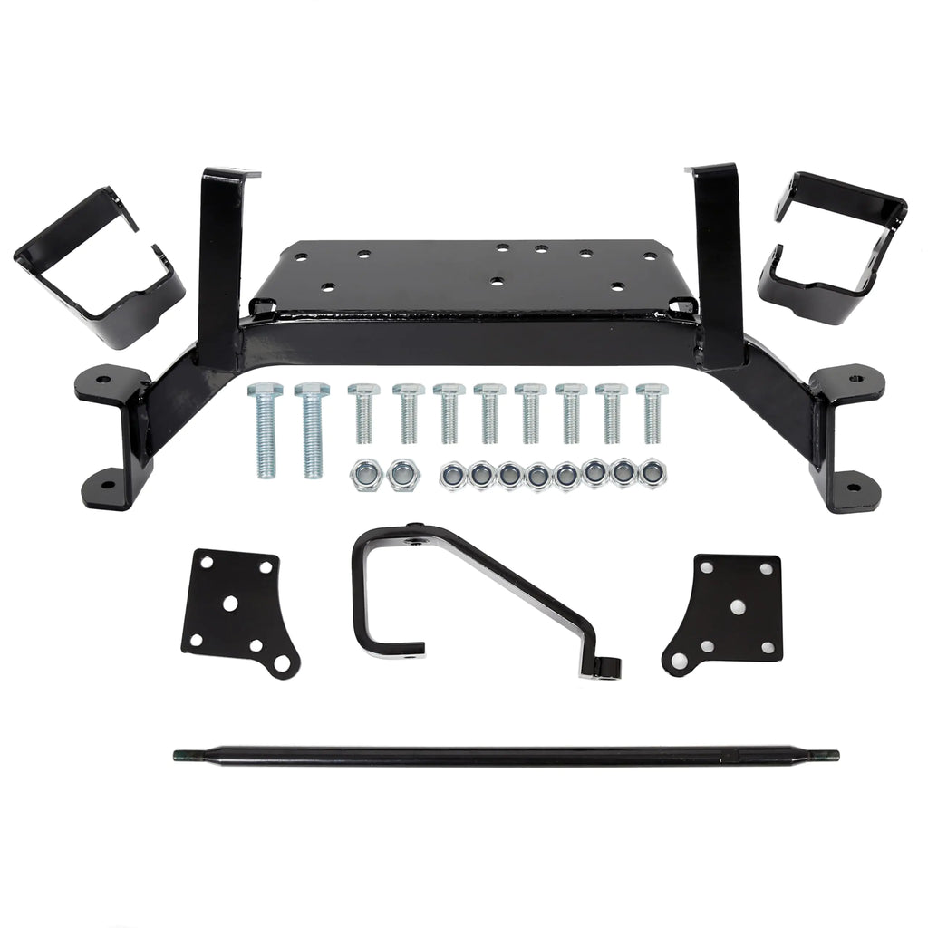 ECOTRIC 6" Drop Axle Lift Kits Compatible with 2001.5-2020 EZGO Golf Cart Electric TXT Model Drop Axle Raise Suspension Kit up to 23" Tires Front Black