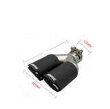 Double Tail Carbon Fiber Exhaust Pipe