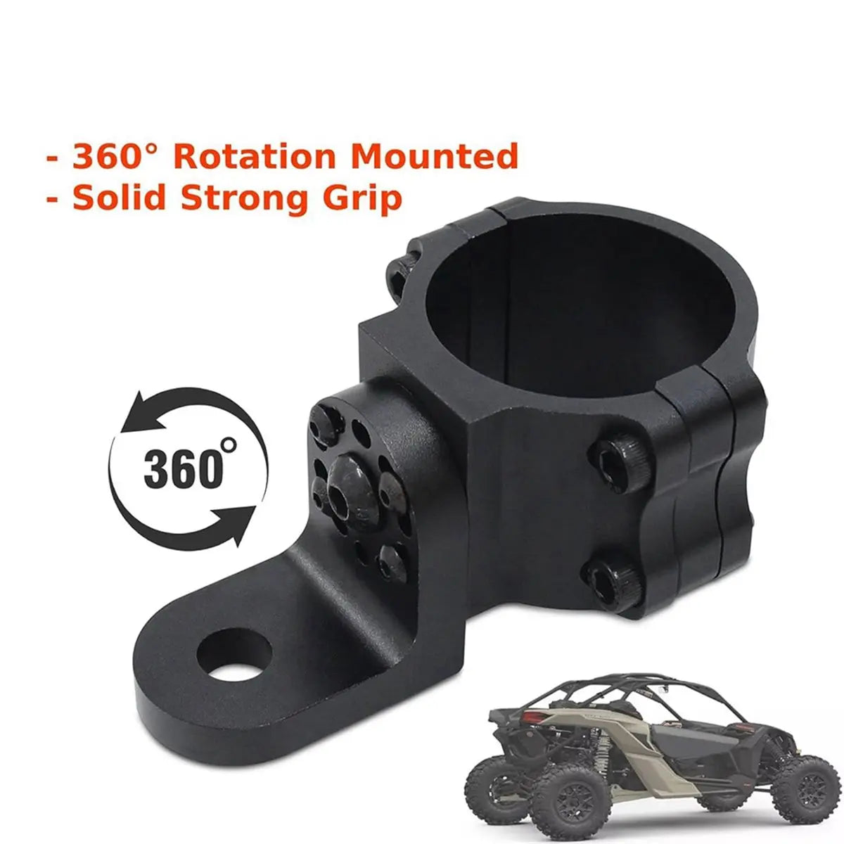 360-Degree Whip Light Roll Bar Mounts (2-Pack) for UTV & SXS