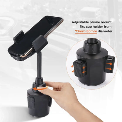 Universal ABS Cup Holder with Phone Mount for UTV & SXS