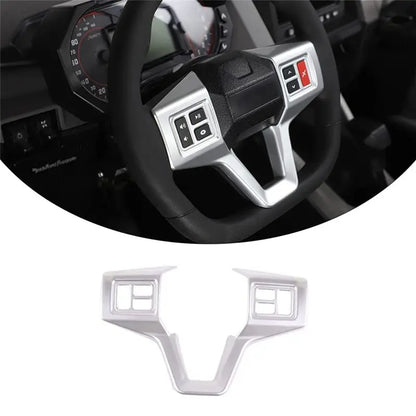 Steering Wheel Trim Cover, Silver for Polaris RZR Pro XP (2021–2022)