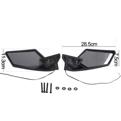 Side View Mirrors with Amber Turn Signal Lights for Can-Am Maverick X3 (2017–2026)