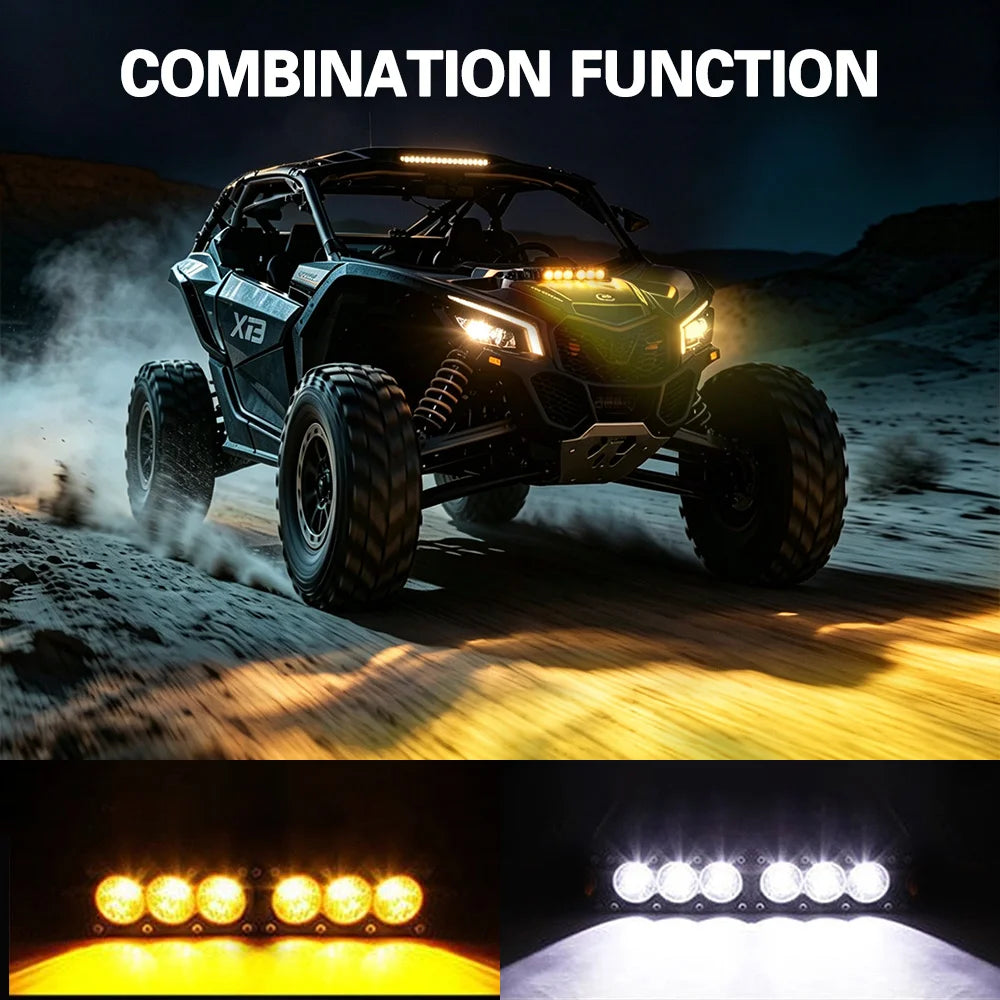 11-Inch 60W LED Light Bar with Grille Bracket Kit for Can-Am Maverick X3 (2017–2023)