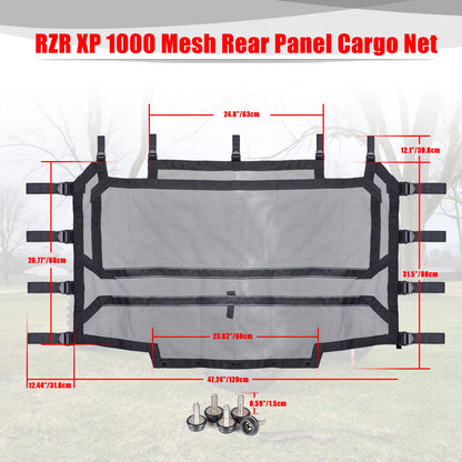 Rear Window Airflow Mesh Sun Shade for Polaris RZR XP 1000 & RZR XP Turbo