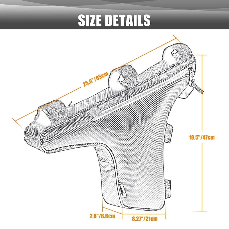 Triangle Truss Storage Bag Organizer for Kawasaki Teryx KRX 1000 (2020–2026)