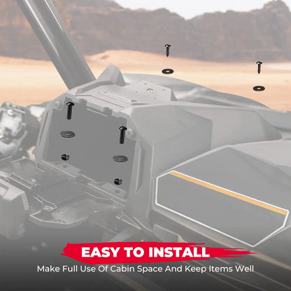 GPS Tablet Mount with Electronic Device Storage Box for Can-Am Maverick Sport, Maverick Trail & Commander