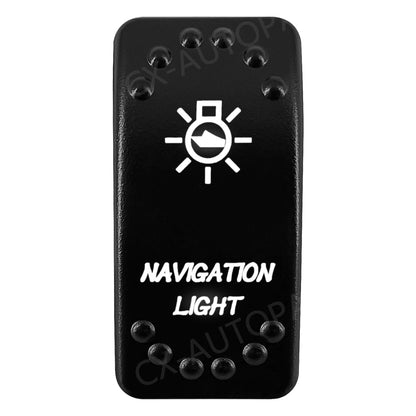 Waterproof Backlit Rocker Switch, 20A 12V for UTV & SXS