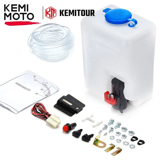 Windshield Washer Bottle & Pump Kit for UTV & SXS