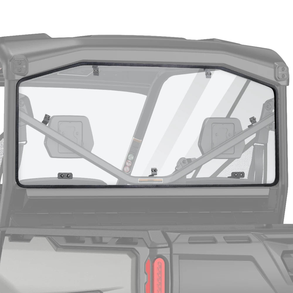 UV-Resistant Clear Hard Rear Windshield for Can-Am Defender (2016–2026)