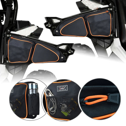 Waterproof Front Door Storage Bags with Knee Pads for Polaris RZR XP 1000, RZR XP Turbo & RZR 900