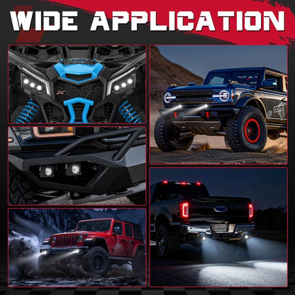 2-Inch LED Rear Chase Light Pods for Polaris Xpedition (2024–2026)