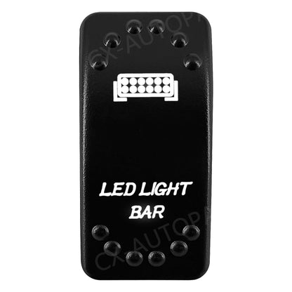 Waterproof Backlit Rocker Switch, 20A 12V for UTV & SXS
