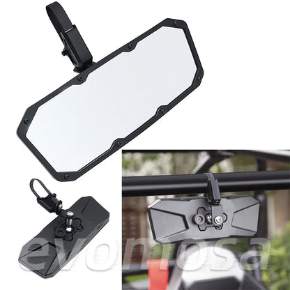 Universal Center Rearview Mirror, 1.75–2-Inch for UTV & SXS