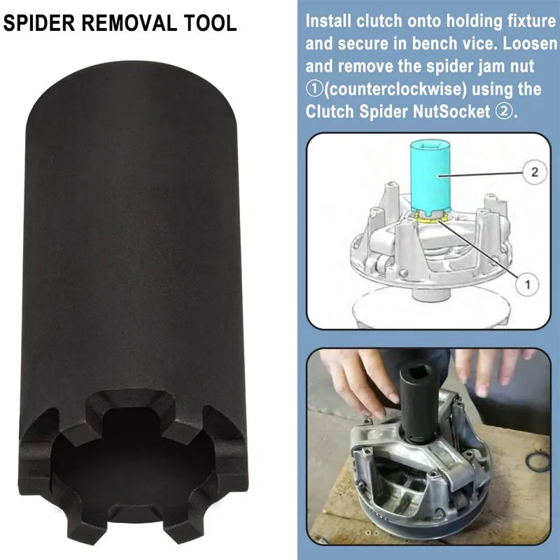Clutch Spider Jam Nut Removal and Install Tool for Polaris RZR XP 1000 & RZR 900