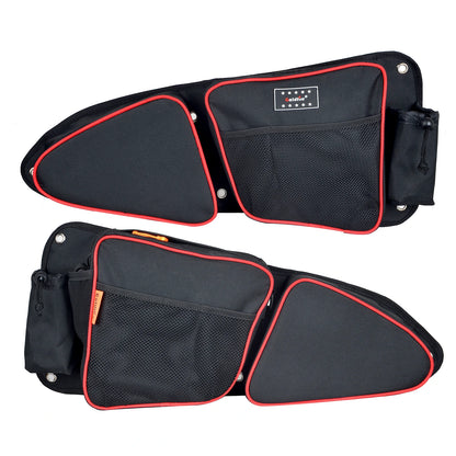 Waterproof Front Door Storage Bags with Knee Pads for Polaris RZR XP 1000, RZR XP Turbo & RZR 900