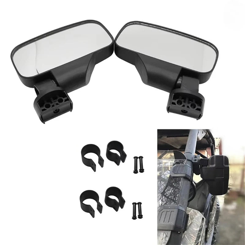 Side Rearview Mirrors for 1.75/2-Inch Roll Bars for UTV & SXS
