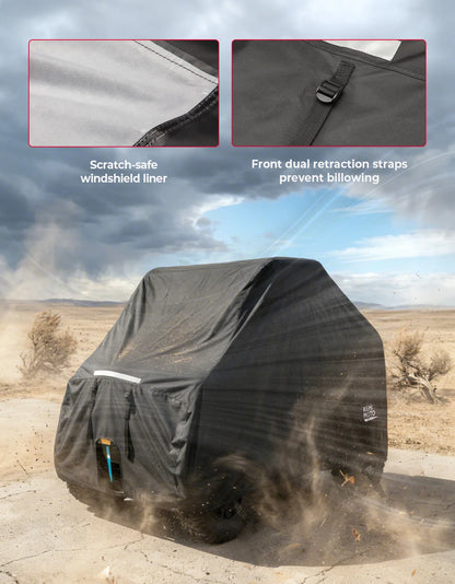 Heavy-Duty Trailerable UTV Cover for Polaris RZR XP 1000, RZR XP Turbo & Can-Am Maverick Sport
